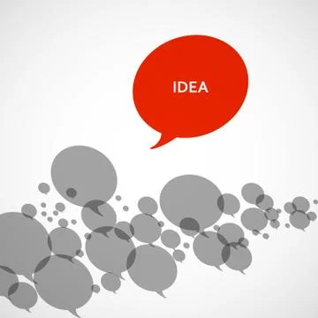 Creative background of colorful speech bubbles eps Stock Illustration