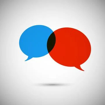 Creative background of colorful speech bubbles eps Illustrazione stock