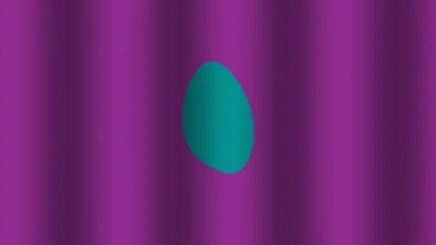 Creative background design with purple curtain and teal Stock Footage 338027049