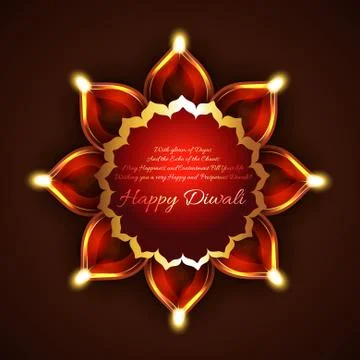 Creative background of diwali Stock Illustration