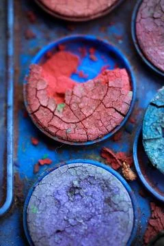 Creative Background Of Old Poster Paint With Cracks And Scratches Fotos de archivo