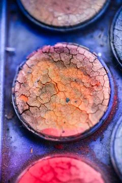 Creative Background Of Old Poster Paint With Cracks And Scratches Fotos de archivo