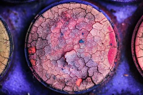 Creative Background Of Old Poster Paint With Cracks And Scratches Fotos de archivo