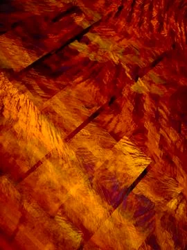 Creative background with powerful and bright abstract sun, waves and sinuous  Stock Illustration