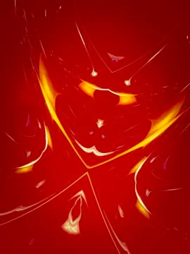 Creative background with powerful and bright abstract sun, waves and sinuous  Stock Illustration