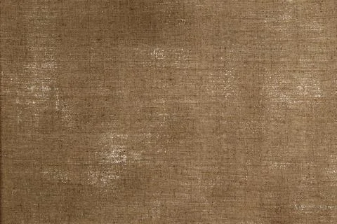 Creative background: reverse side of primed linen, translucent spots of white Stock Photos