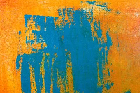 Creative background, a spot of  colored primer rubbed on the surface of a lin Stock Photos