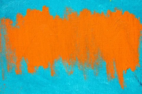 Creative background, a spot of  colored primer rubbed on the surface of a lin Foto stock