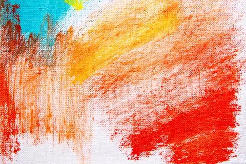 Creative background, a spot of  colored primer rubbed on the surface of a lin Stock Photos