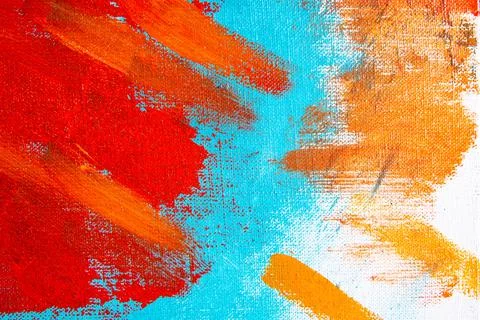 Creative background, a spot of  colored primer rubbed on the surface of a lin Stock Photos