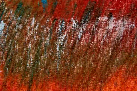 Creative background, a spot of  colored primer rubbed on the surface of a lin Stock Photos