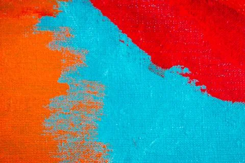 Creative background, a spot of  colored primer rubbed on the surface of a lin Foto stock