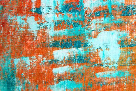 Creative background, a spot of  colored primer rubbed on the surface of a lin Foto stock