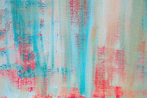 Creative background, a spot of  colored primer rubbed on the surface of a lin Stock Photos