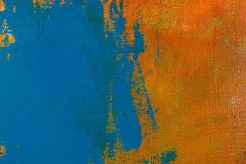 Creative background, a spot of  colored primer rubbed on the surface of a lin Stock Photos