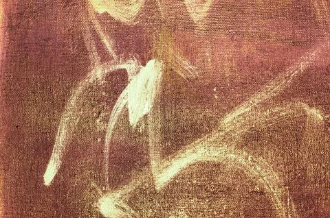 Creative background, a spot of  colored primer rubbed on the surface of a lin Stock Photos