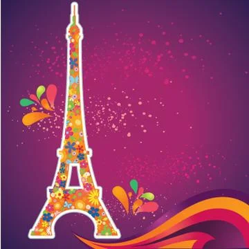 Creative backgrounds with collages Stock Illustration