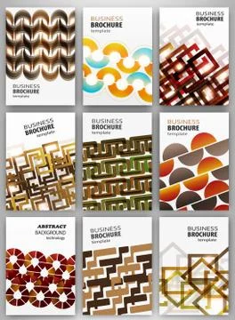 Creative backgrounds set Stock Illustration