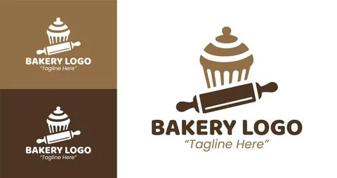 Creative Bakery Logo Ilustração Stock