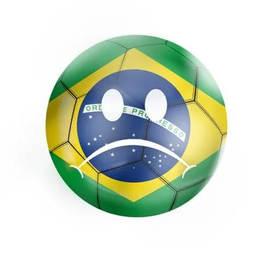 Creative ball design brazilain flag concept Stock Illustration