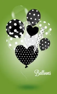 Creative balloon green Stock Illustration