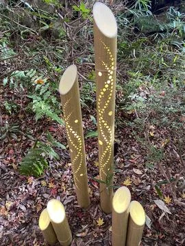 Creative Bamboo lightup Foto stock