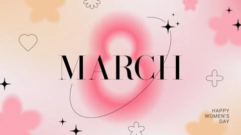 Creative banner for 8 March Stock Illustration