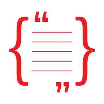 Creative banner with quotes. Frame with quotes. Quote vector comment Stock Illustration