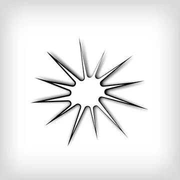 Creative barbed sign speech bubble pop art dot design. Illustrazione stock