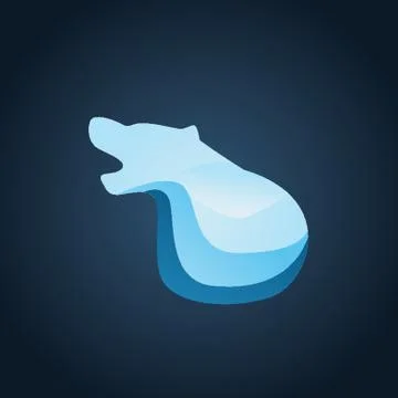 Creative Bear Icon Stock Illustration