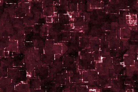Creative beautiful red cybernetic digital shining digitally drawn background Stock Illustration