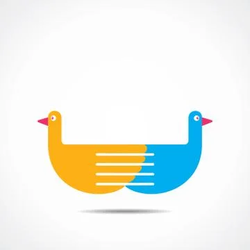 Creative bird design concept Stock Illustration