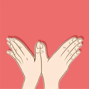 Creative bird made by hand design Stock Illustration