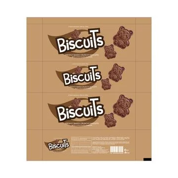 Creative Biscuit Packaging Stock Illustration