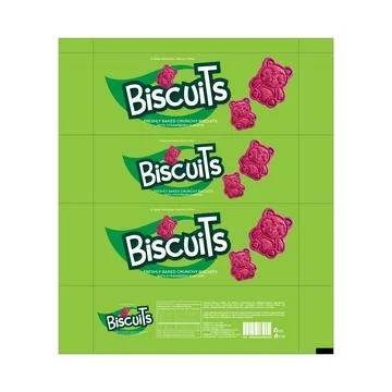 Creative Biscuit Packaging Stock Illustration