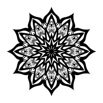 Creative black and white background design vector for new lotus flower イラスト素材