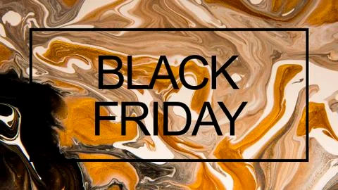 Creative black friday text on brown colored pattern of colors Stock Photos