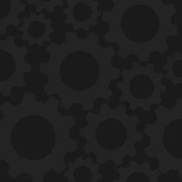 Creative black gears background. Eps10 vector for your design. Illustrazione stock