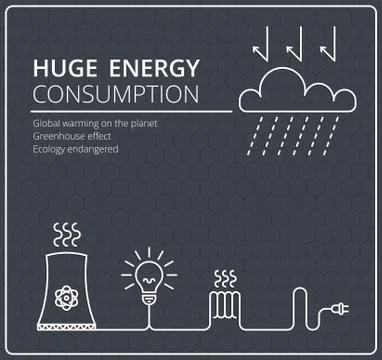 Creative black vector background electricity. Business, slim design idea Stock Illustration