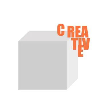 Creative Block Illustration 스톡 일러스트