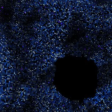 Creative blue abstract art circles design. + EPS8 Stock Illustration