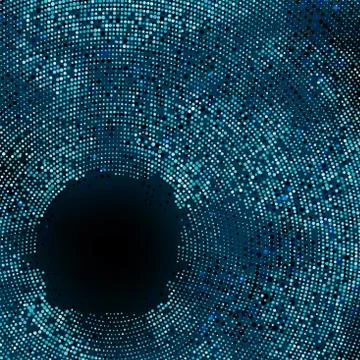 Creative blue abstract art circles design. + EPS8 Stock Illustration