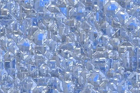 Creative blue cyber electronic pattern digital drawn texture background Stock Illustration