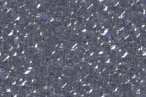 Creative blue electronic crystalline pattern digital drawn background or Stock Illustration