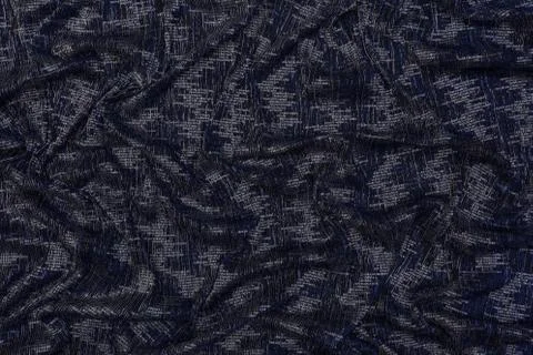 Creative blue fabric with textile texture background Illustrazione stock