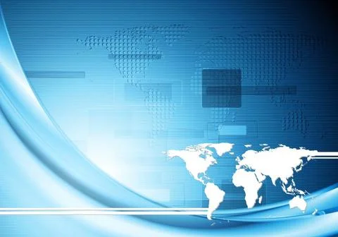 Creative blue hi-tech background. Vector design Creative technology blue b... Stock Photos