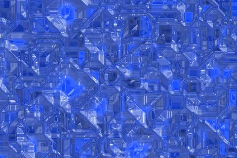 Creative blue hi-tech electronic template digital art texture background Stock Illustration