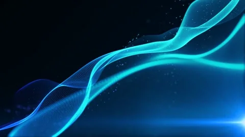 Creative blue technology abstract background Vidéo 166051532