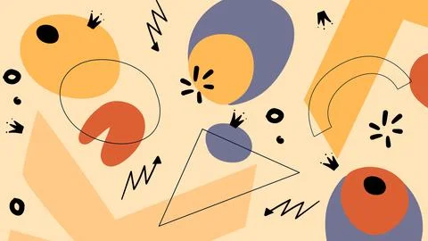 Creative Boho Style Abstract Background Stock Illustration