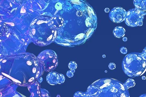 Creative bokeh soap shiny liquid or slime abstract texture Illustrazione stock